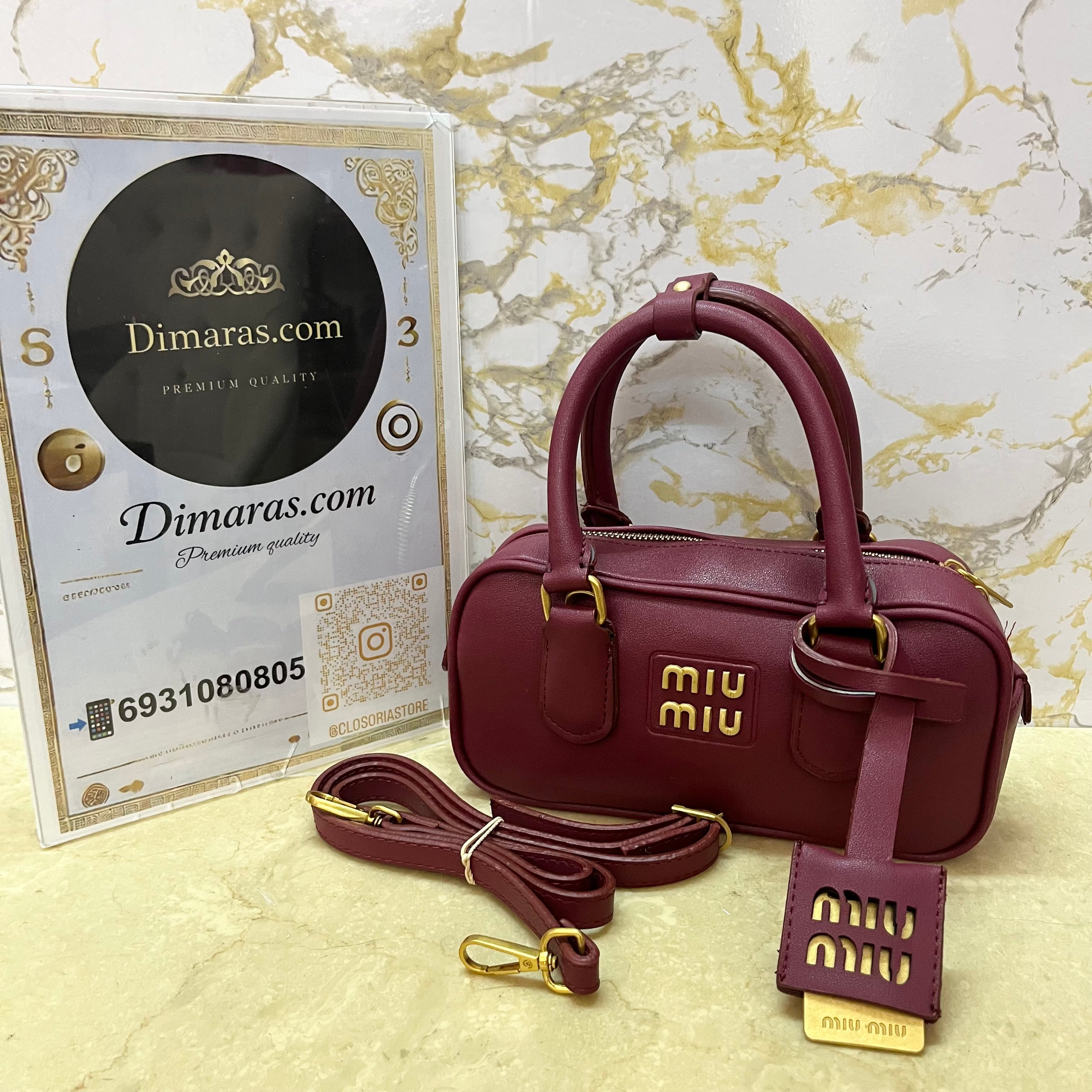 Miu miu bordeaux(23cm x 11cm)