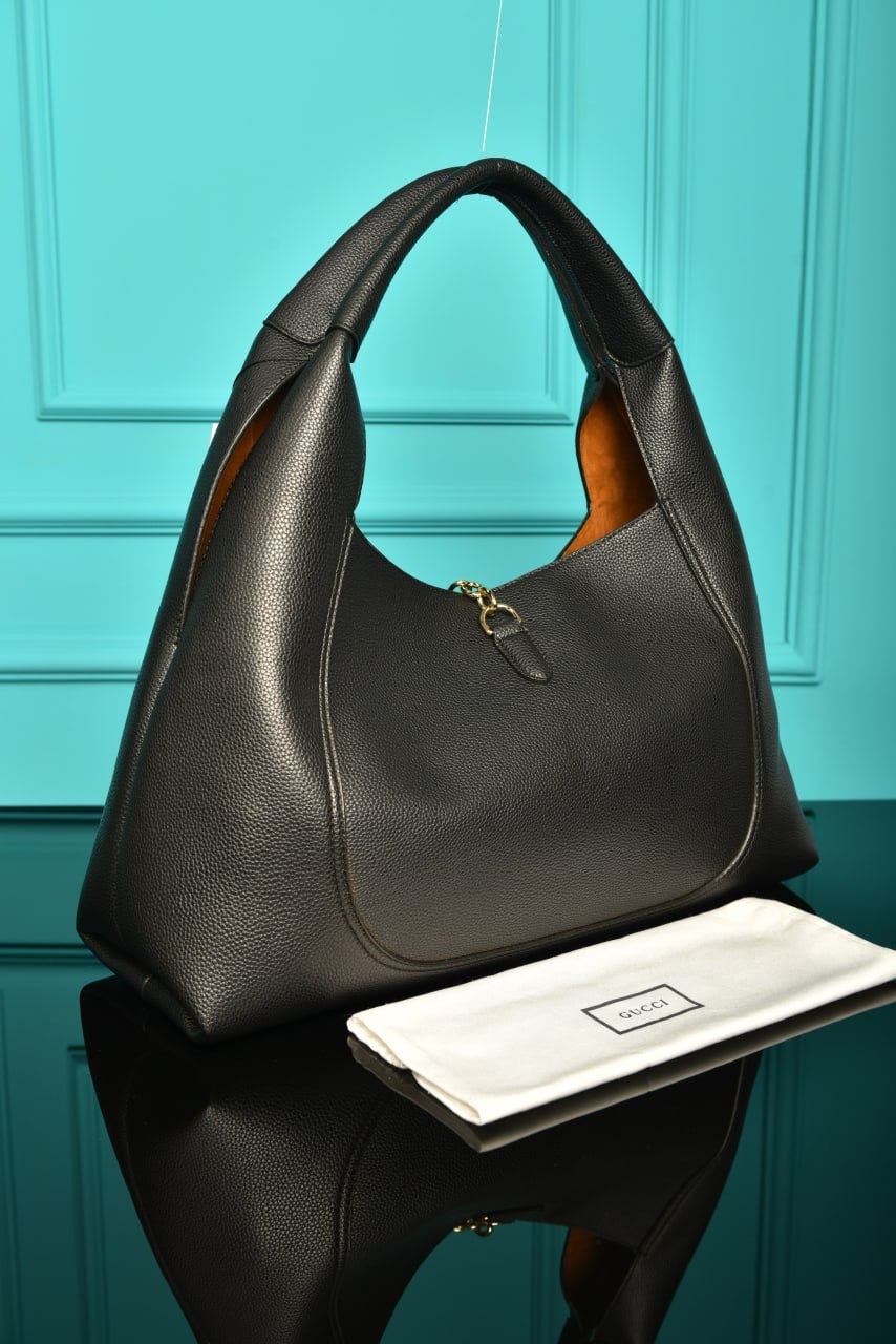 Gucci softbit maxi shoulder bag black (46cm x 26cm)