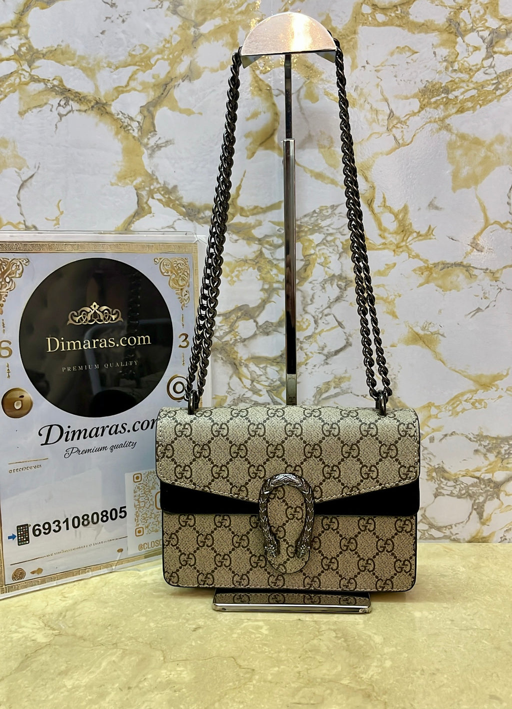GG DIONYSUS SMALL SIZE  BLACK (18cm x 10cm)