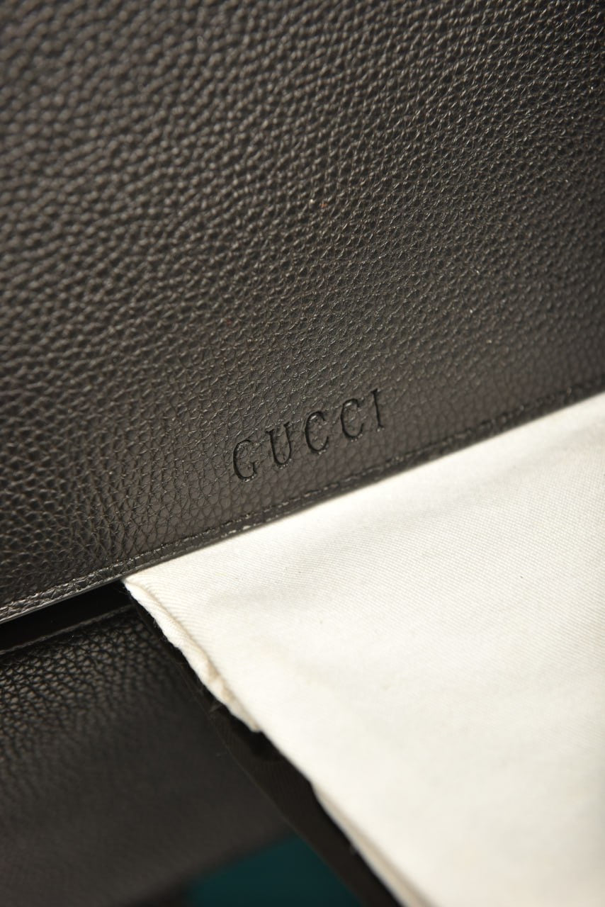Gucci softbit maxi shoulder bag black (46cm x 26cm)