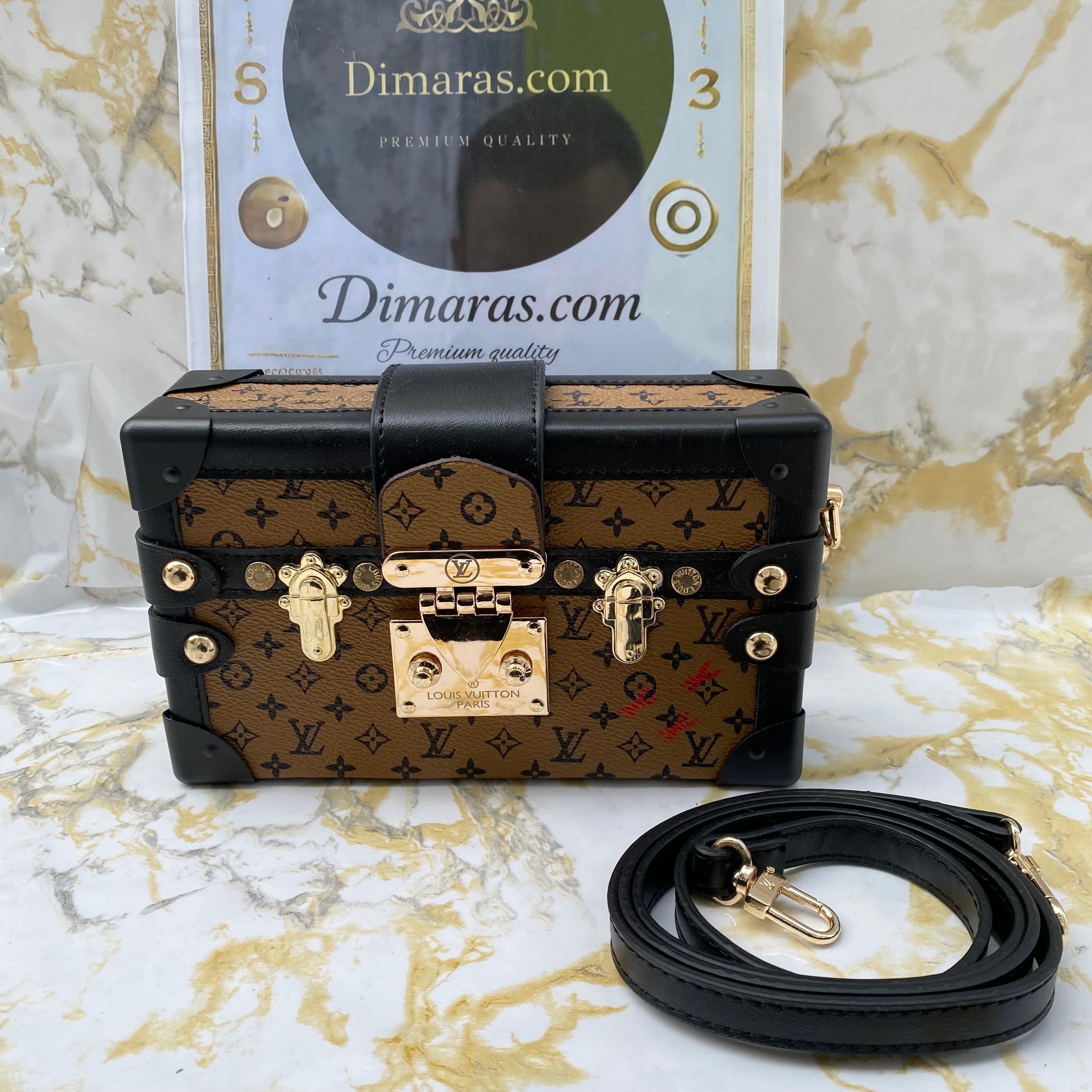 Lv Petite Malle monogram reverse(13cm x 20cm)