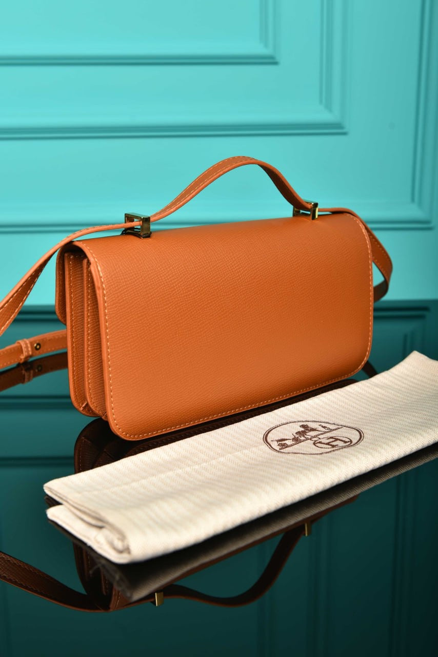Hermes Constance east-west bag taba(23.5cm x 12cm)
