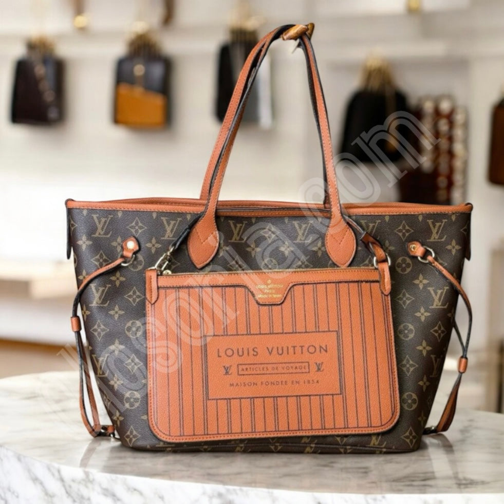 LOUIS VUITTON NEVERFULL INSIDE MM Τσάντα διπλής όψης