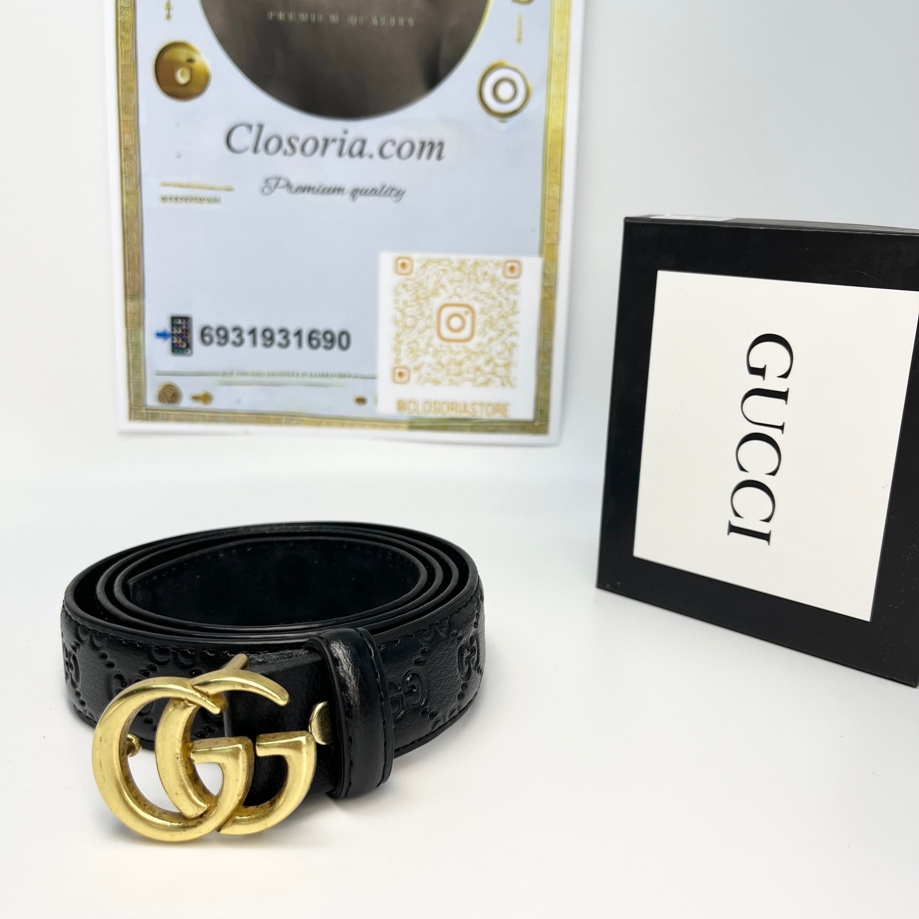 ΔΕΡΜΆΤΙΝΗ ΖΩΝΗ  GUCCI BLACK-GOLD