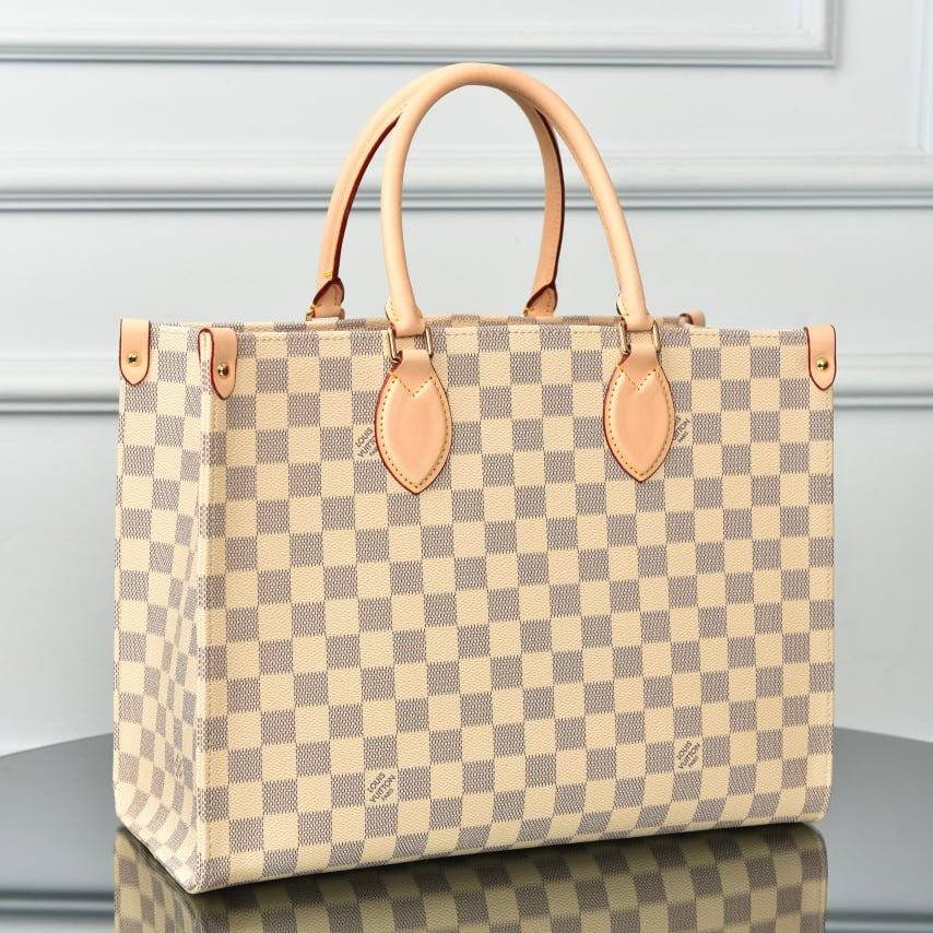 LV ONTHEGO DAMIER BEIGE (34cm x 27cm)