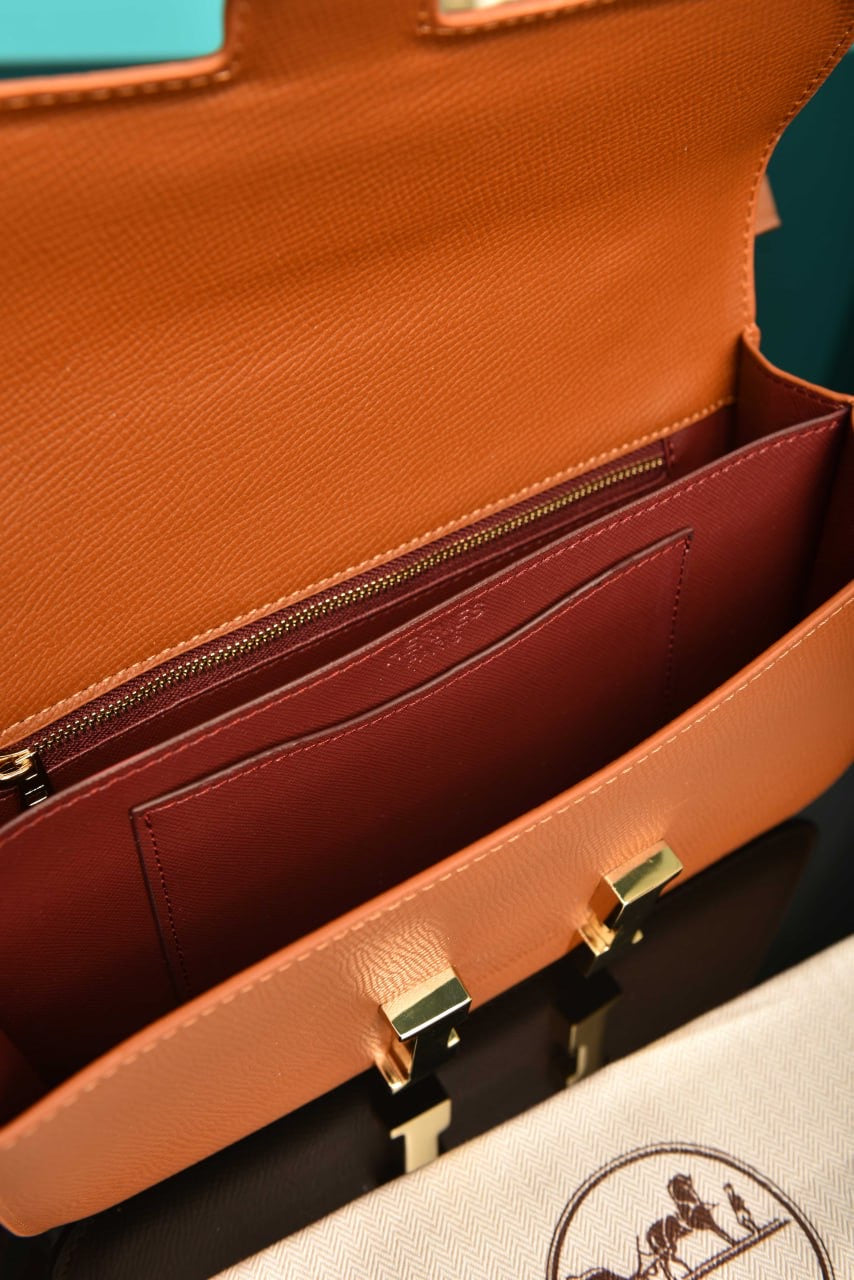 Hermes Constance east-west bag taba(23.5cm x 12cm)