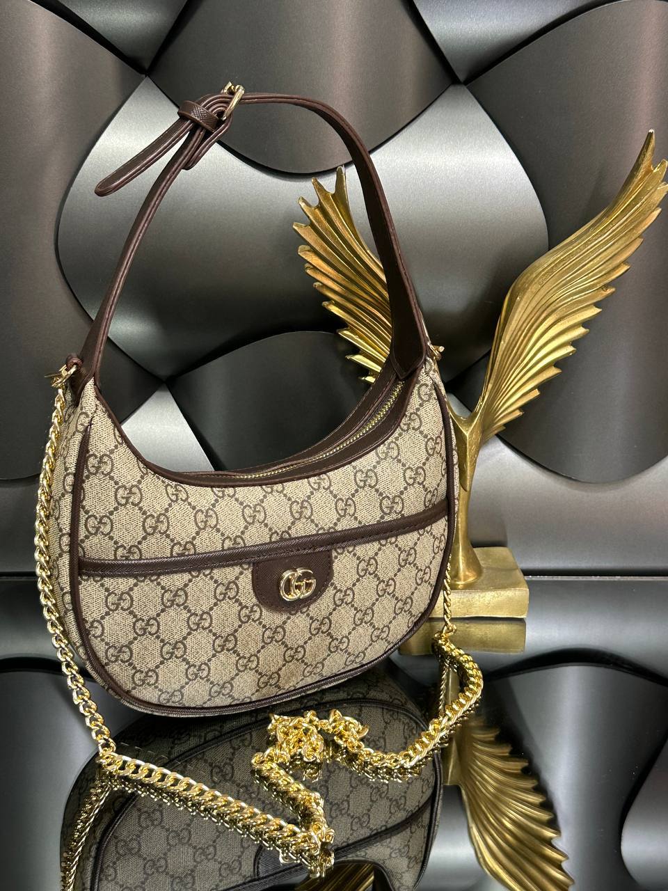 GG Ophidia shoulder bag brown (24cm x 14cm)