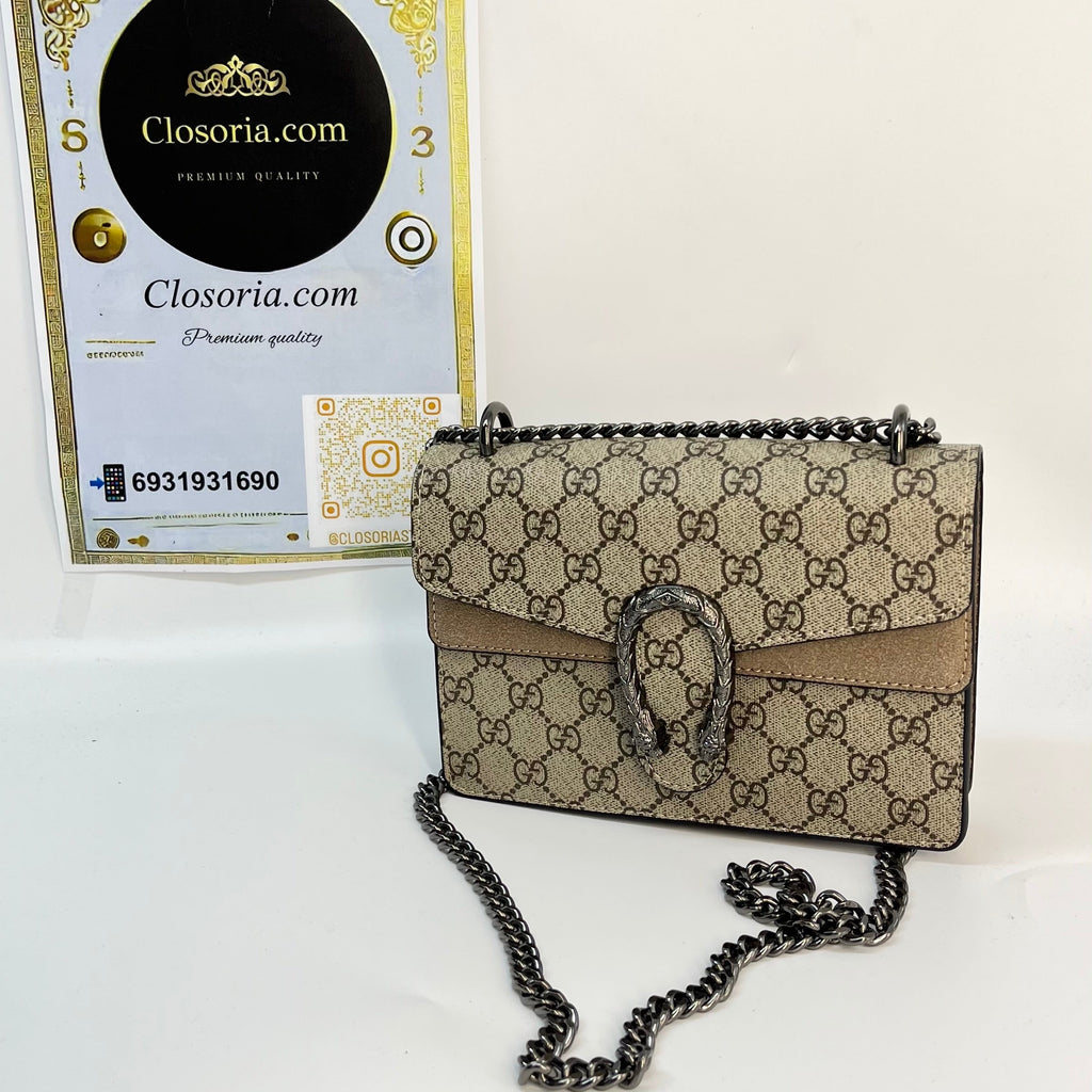 GG DIONYSUS SMALL SIZE  BEIGE (18cm x 10cm)