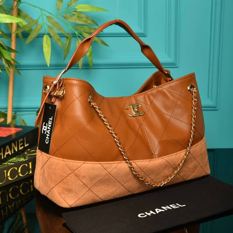 Chanel shopping bag brown(40cm x 28cm x 17cm)