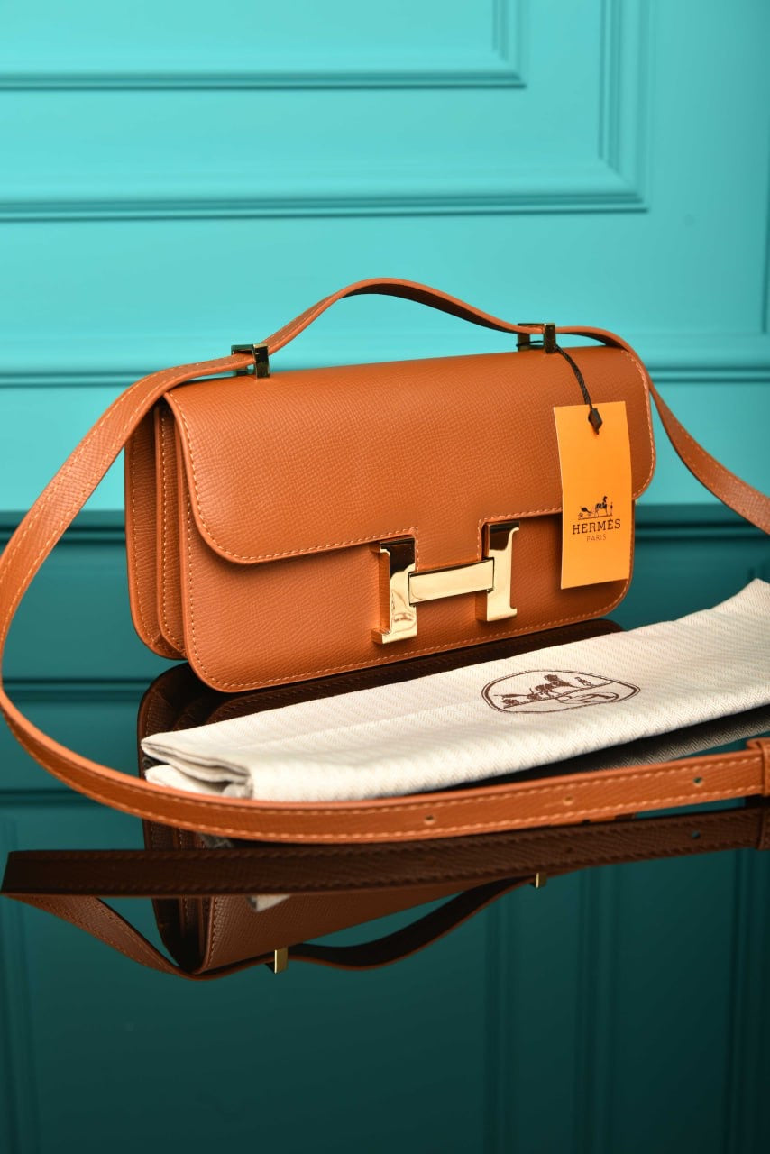 Hermes Constance east-west bag taba(23.5cm x 12cm)