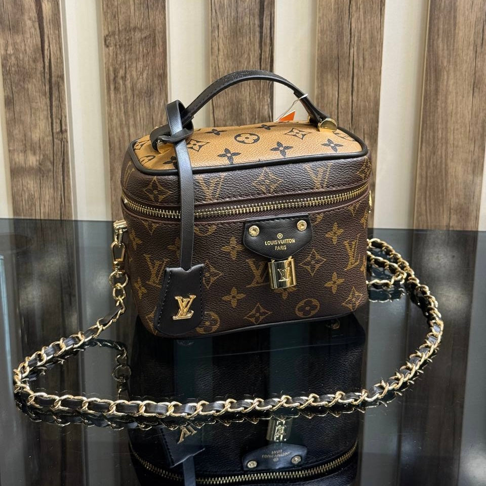 LOUIS VUITTON VANITY CASE POUCH MONOGRAM REVERSE (23cmx19cm)