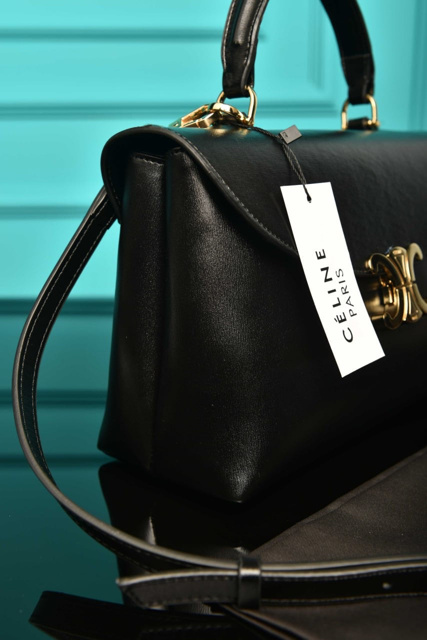 Celine medium nino bag in supple grained calfskin Black(25cm x 17.5cm)