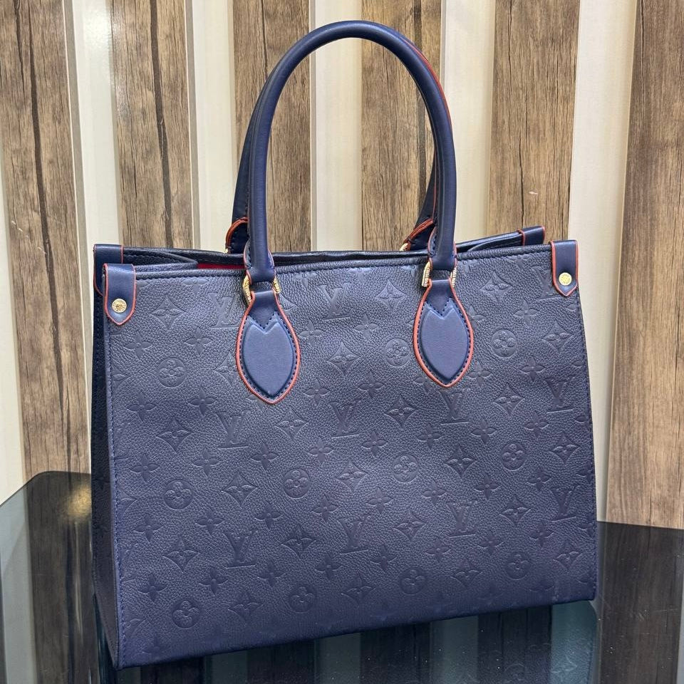 LV ONTHEGO BLUE MONOGRAM (medium  size)34*27