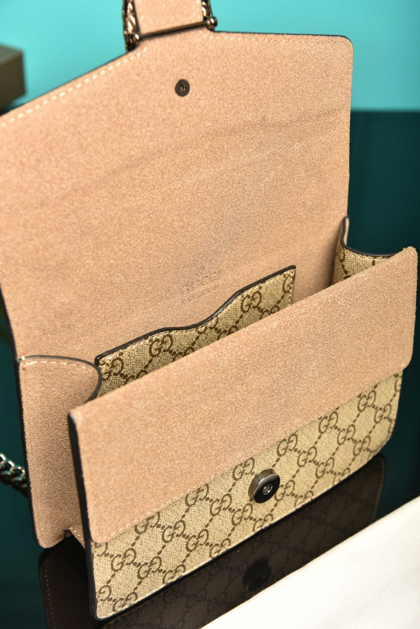 GG DIONYSUS SMALL SIZE  BEIGE (18cm x 10cm)