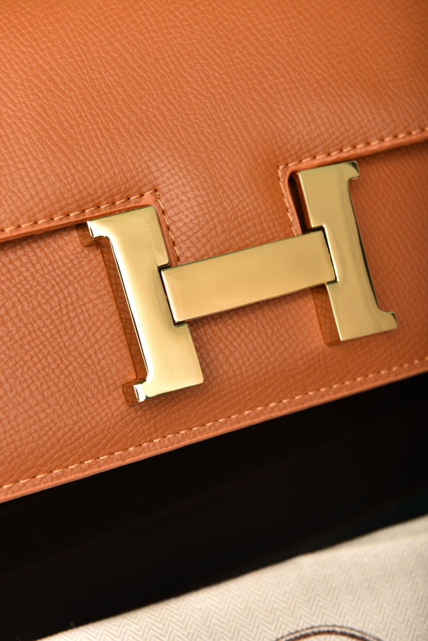 Hermes Constance east-west bag taba(23.5cm x 12cm)