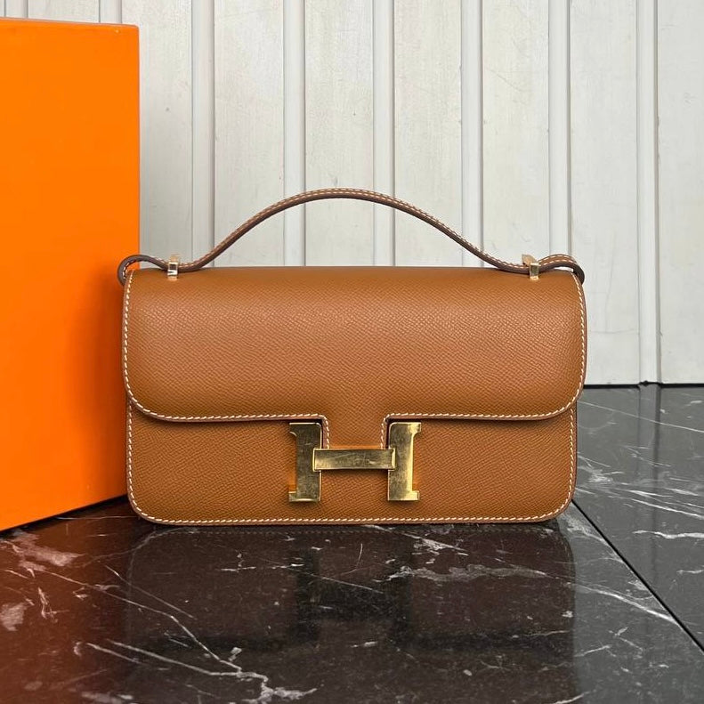 Hermes Constance east-west bag taba(23.5cm x 12cm)