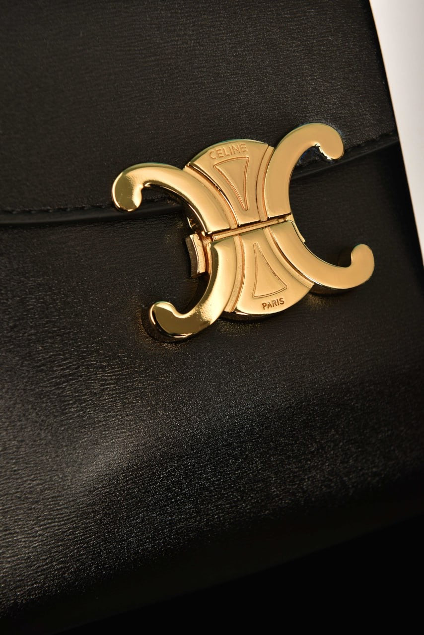 Celine medium nino bag in supple grained calfskin Black(25cm x 17.5cm)