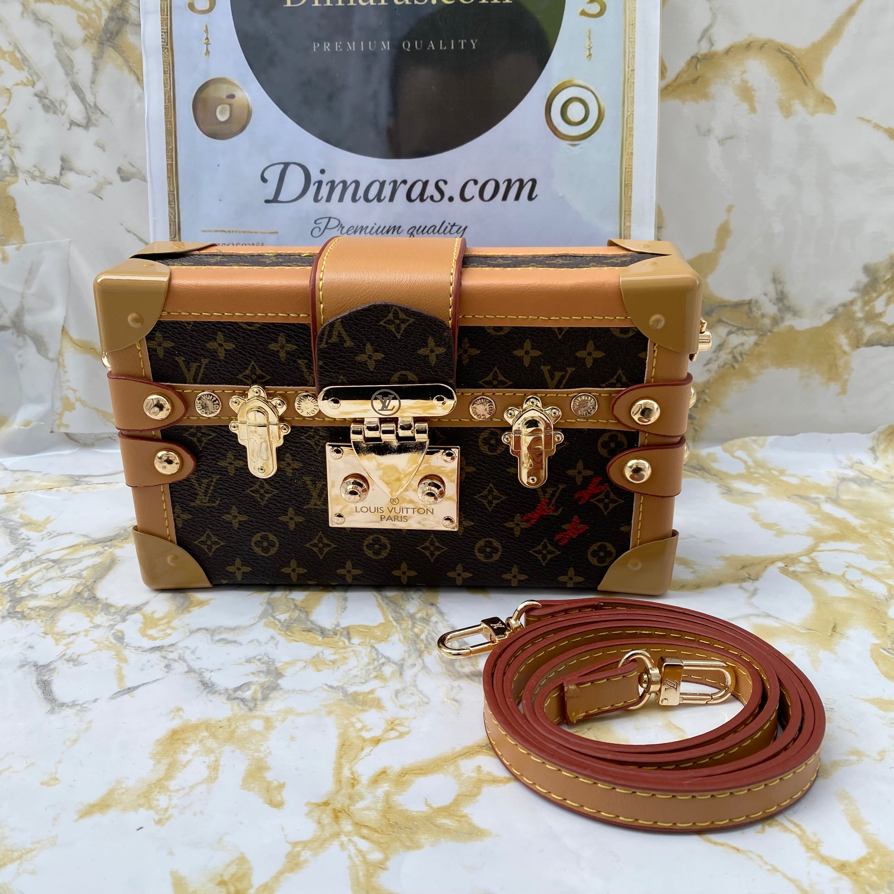Lv Petite Malle monogram brown (13cm x 20cm)