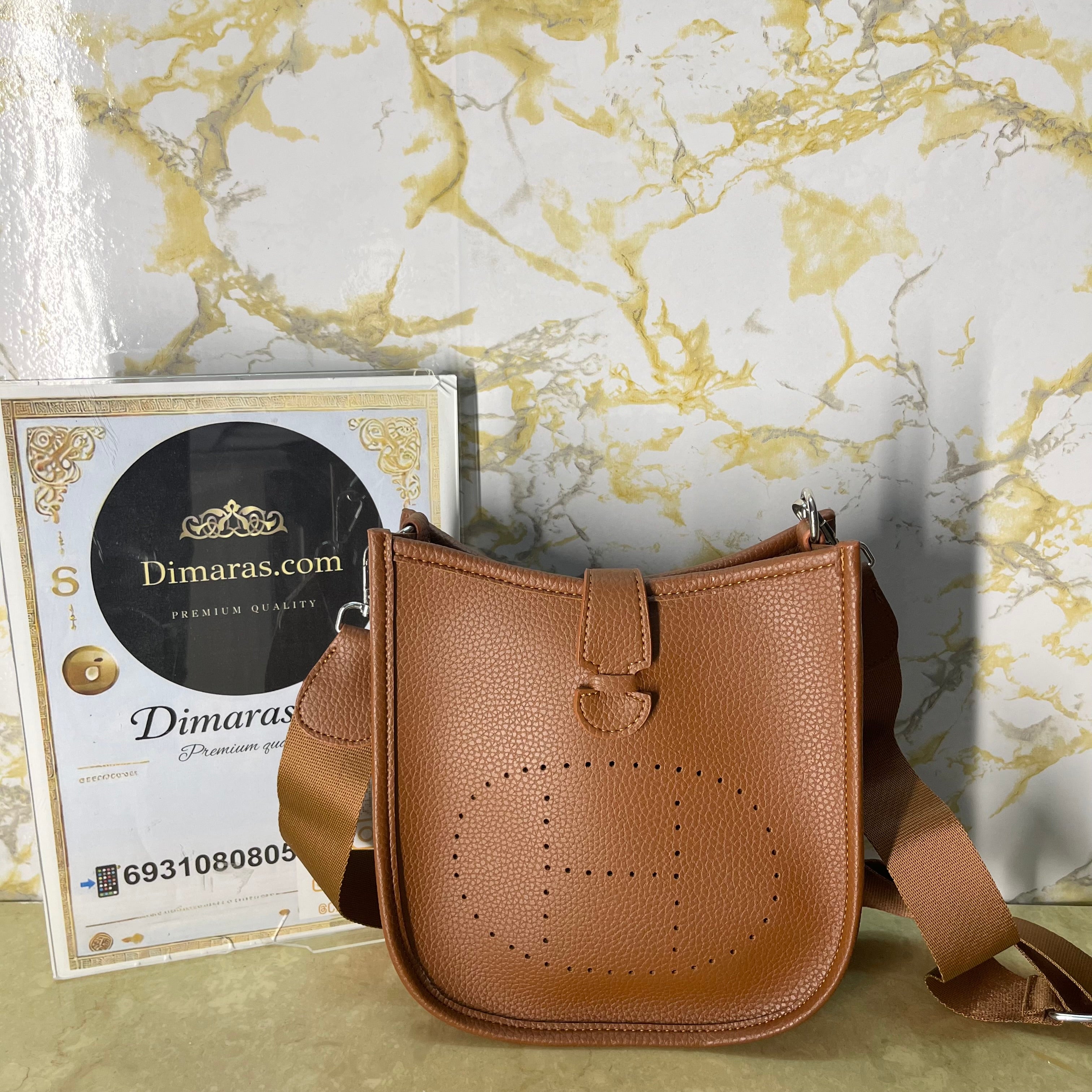 Hermes Evelyne brown medium size (20.5cm x 22cm)