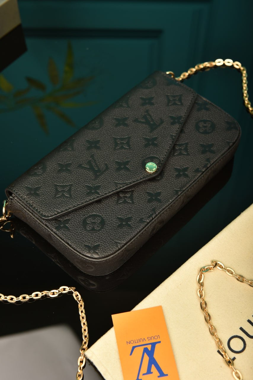 LV Felicie Pochette black monogram(21cm x 12cm)