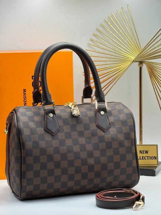 Louıs Vuıtton Speedy Bandoulliere damier brown 30 cm