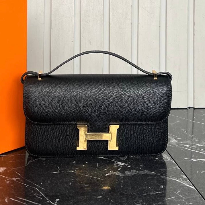 Hermes Constance east-west bag black(23.5cm x 12cm)