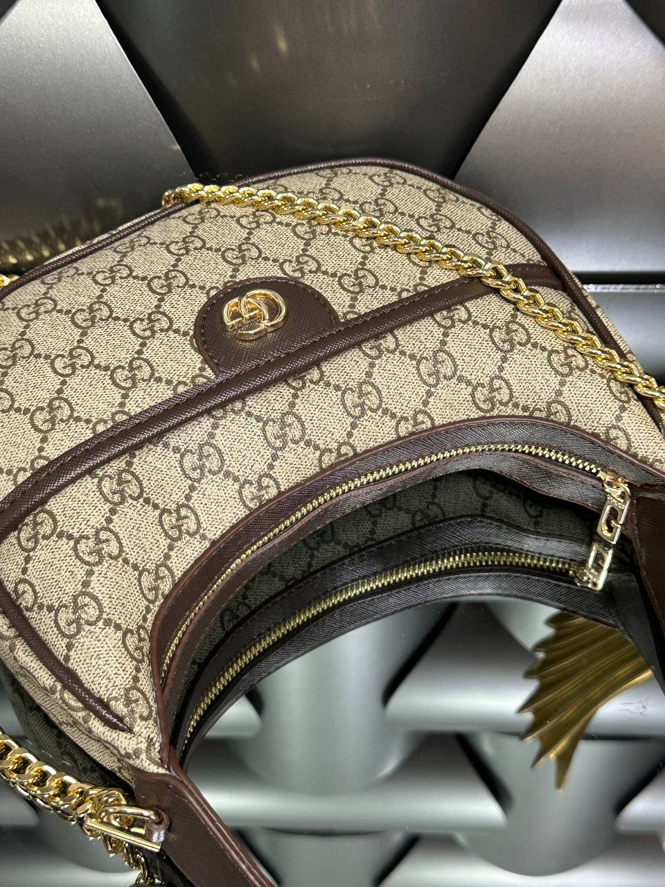 GG Ophidia shoulder bag brown (24cm x 14cm)