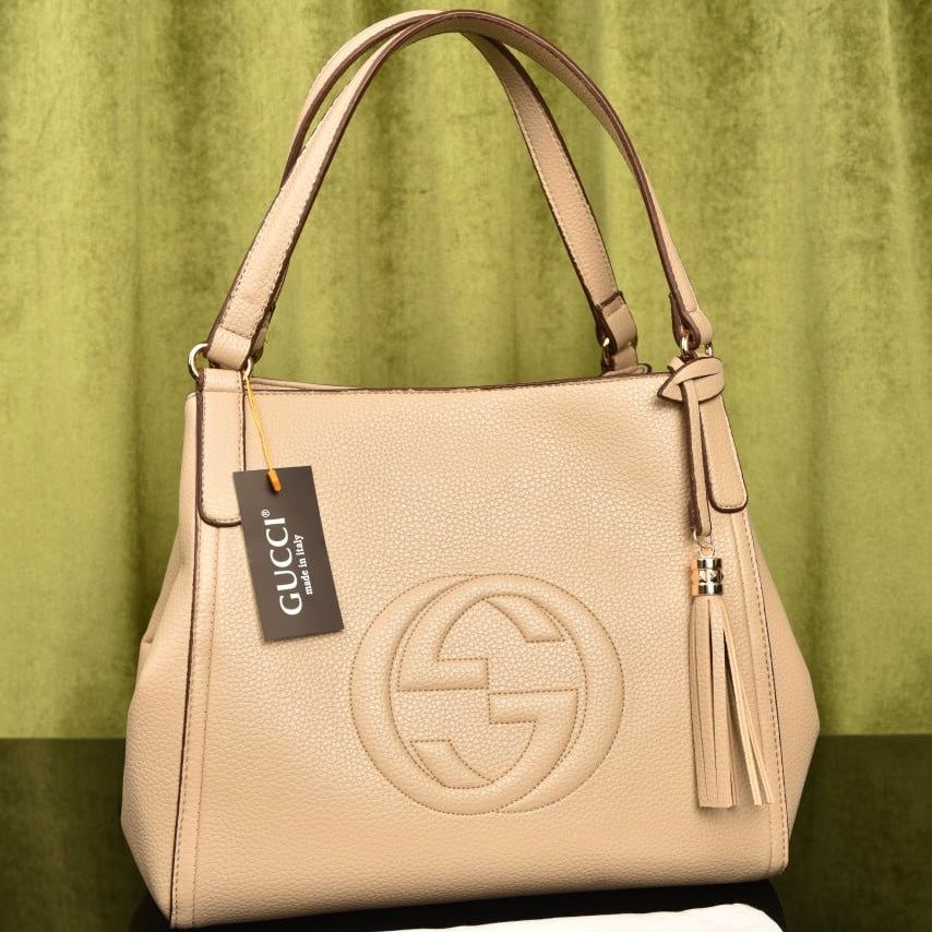 Gucci soho shoulder bag Beige (35 cmX29cmx17cm)