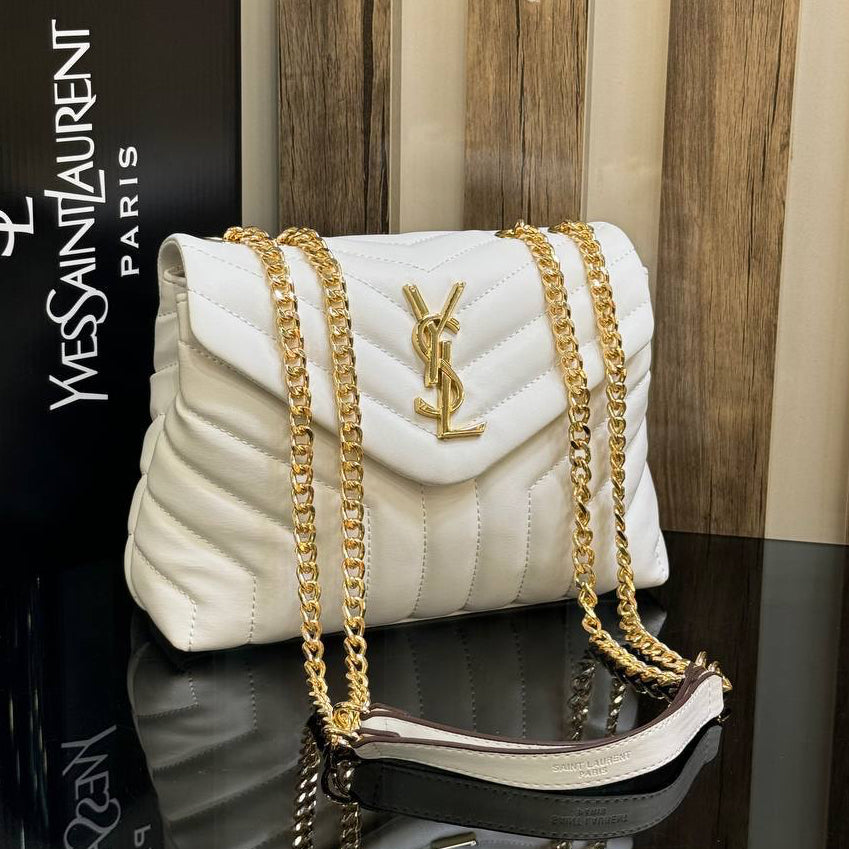 YSL LOULOU  WHITE (24cm x 17cm)