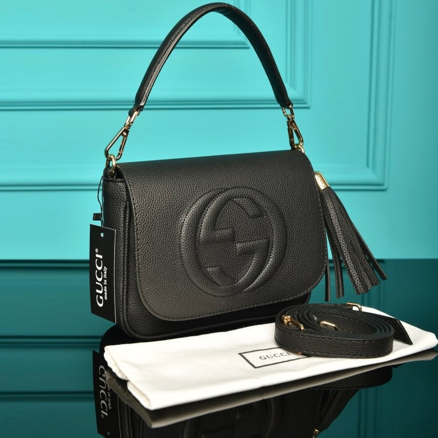 GUCCI SOHO BAG BLACK (21cm x 17cm)
