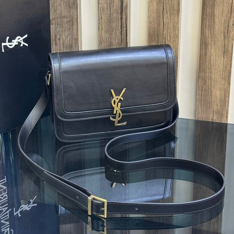 Ysl solferino satchel crossbody black mat (22.5cm x 16cm)
