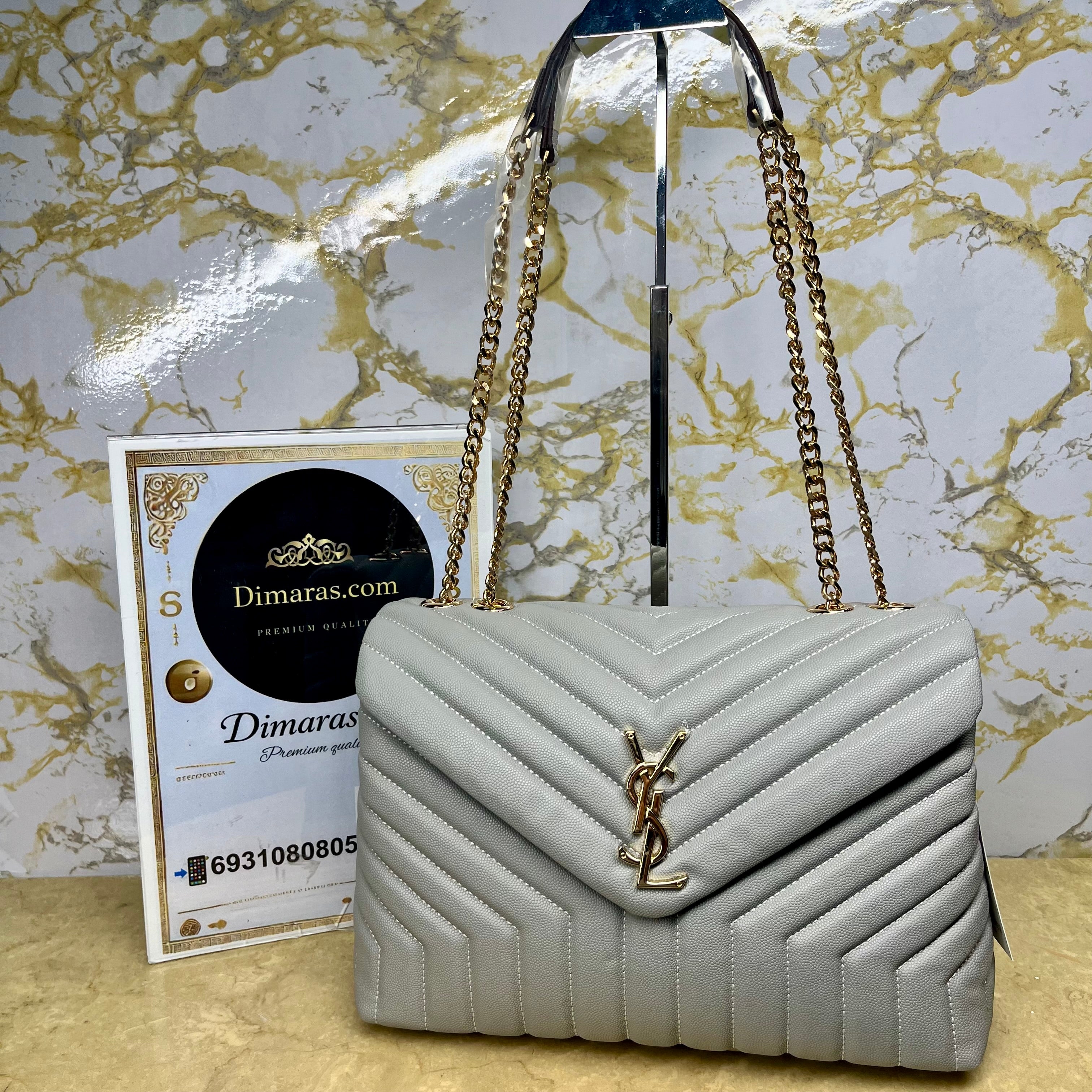 YSL LOULOU  GREY(24cm x 17cm)