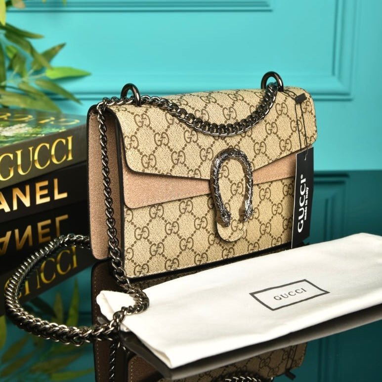 GG DIONYSUS SMALL SIZE  BEIGE (18cm x 10cm)