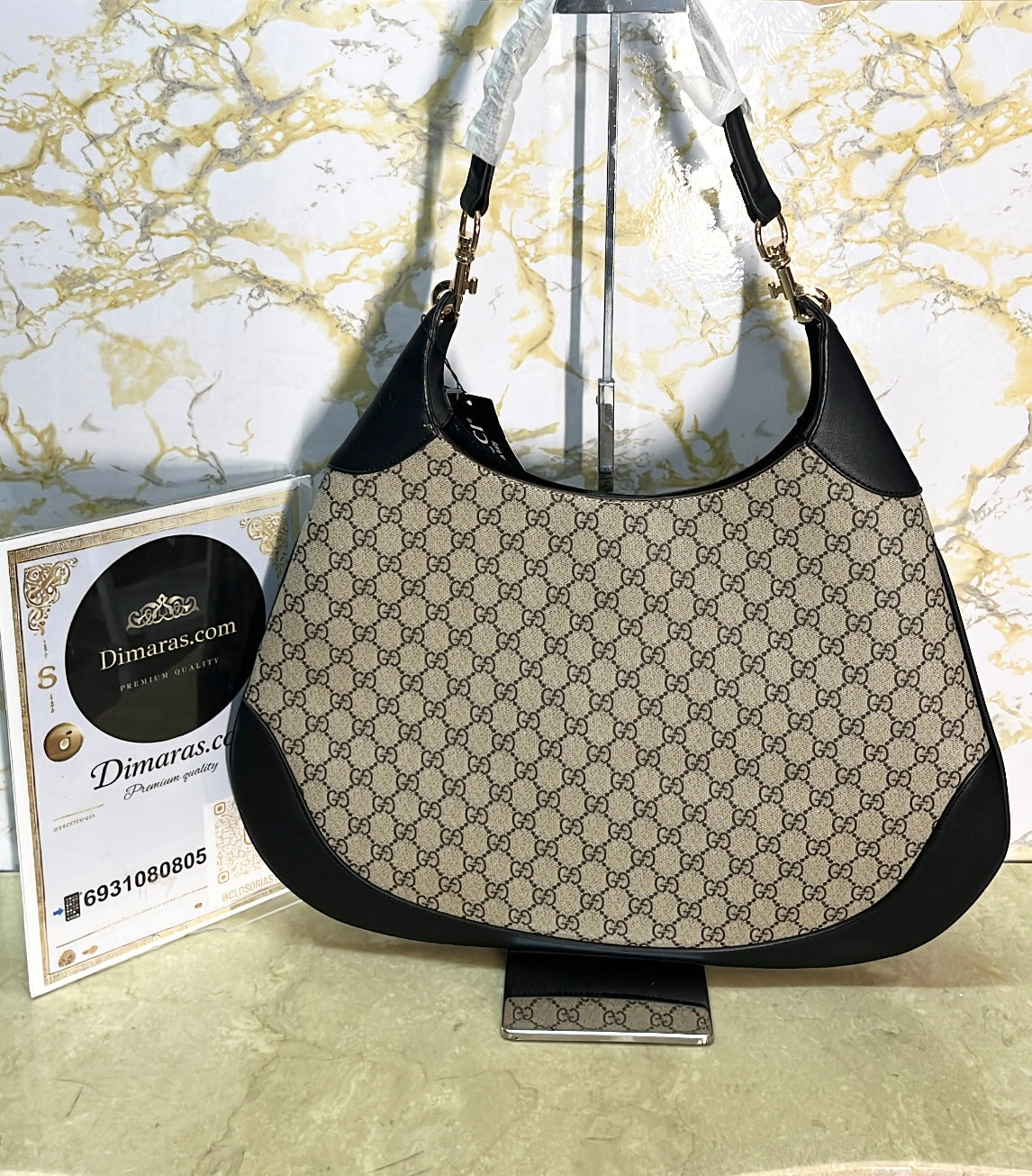 GG B shoulder bag black(49cm x 46 cm)