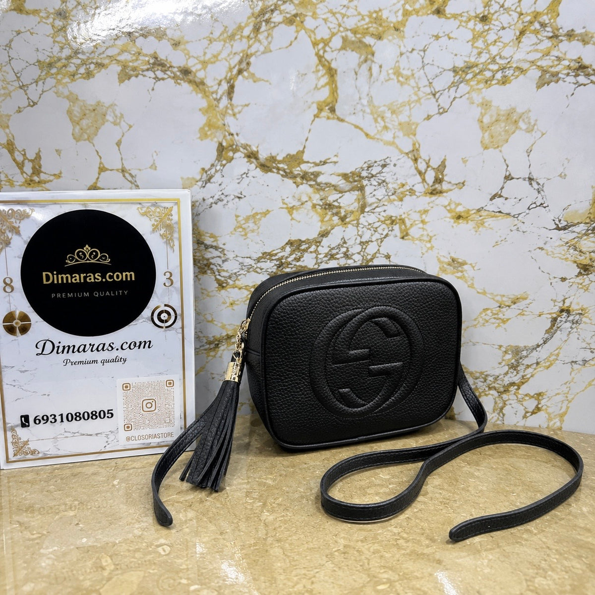 GG SOHO DISCO  BLACK(Size 20cm x 15cm)