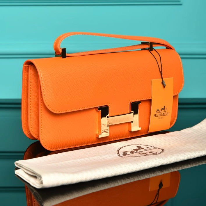 Hermes Constance east-west bag orange  (23.5cm x 12cm)