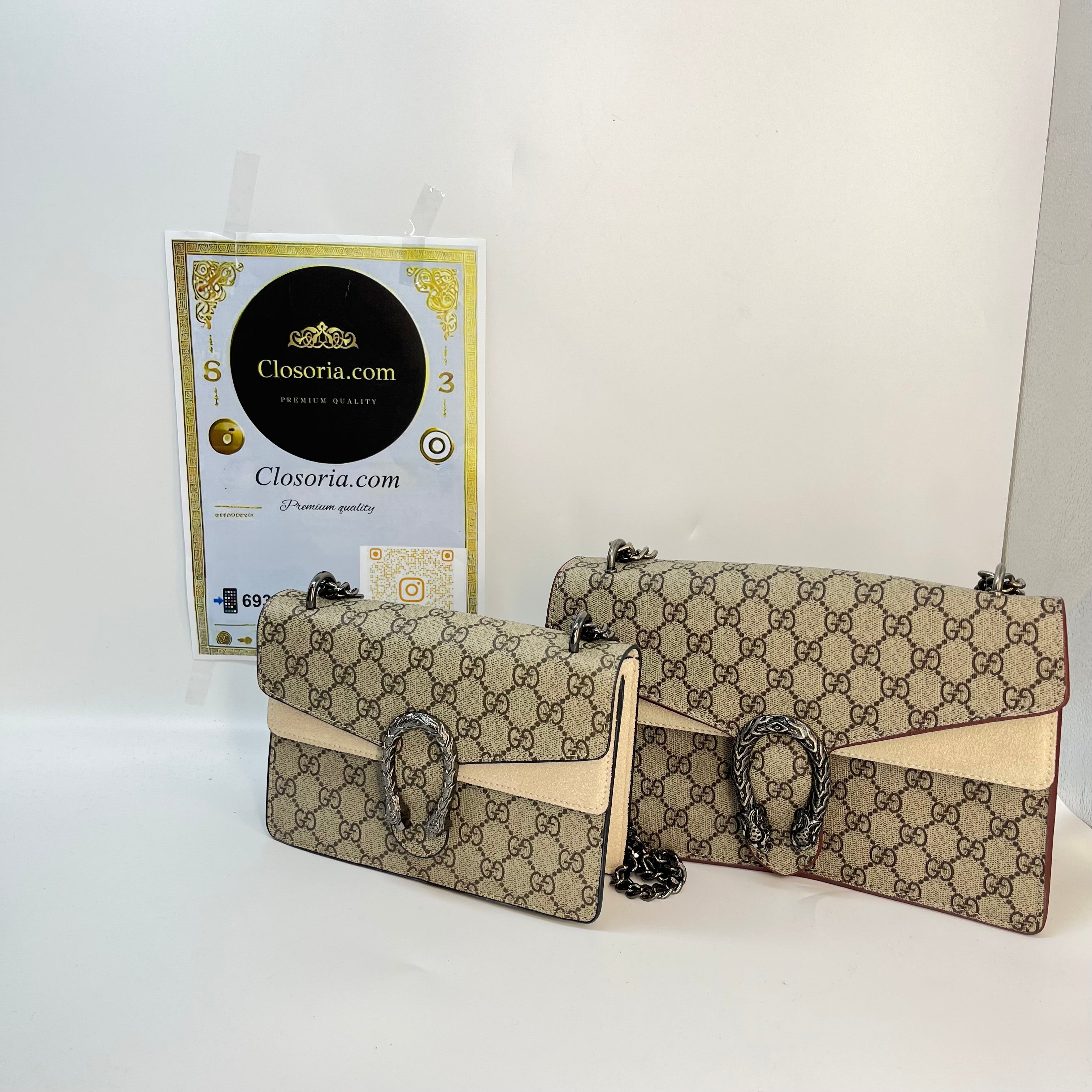 GUCCI DIONYSUS SMALL SIZE  BEIGE(18cm x 10cm)