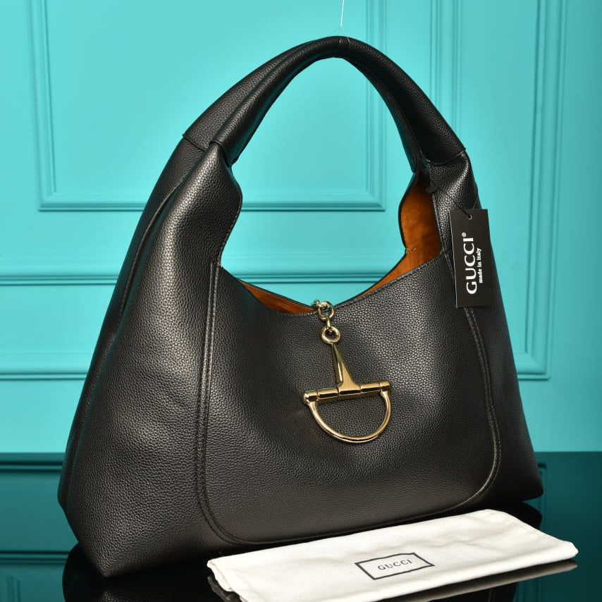 Gucci softbit maxi shoulder bag black (46cm x 26cm)