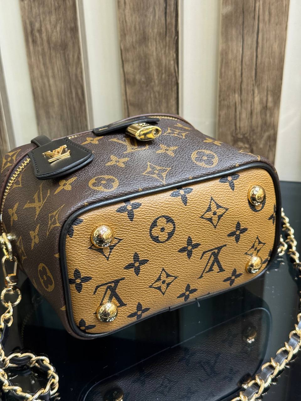 LOUIS VUITTON VANITY CASE POUCH MONOGRAM REVERSE (23cmx19cm)