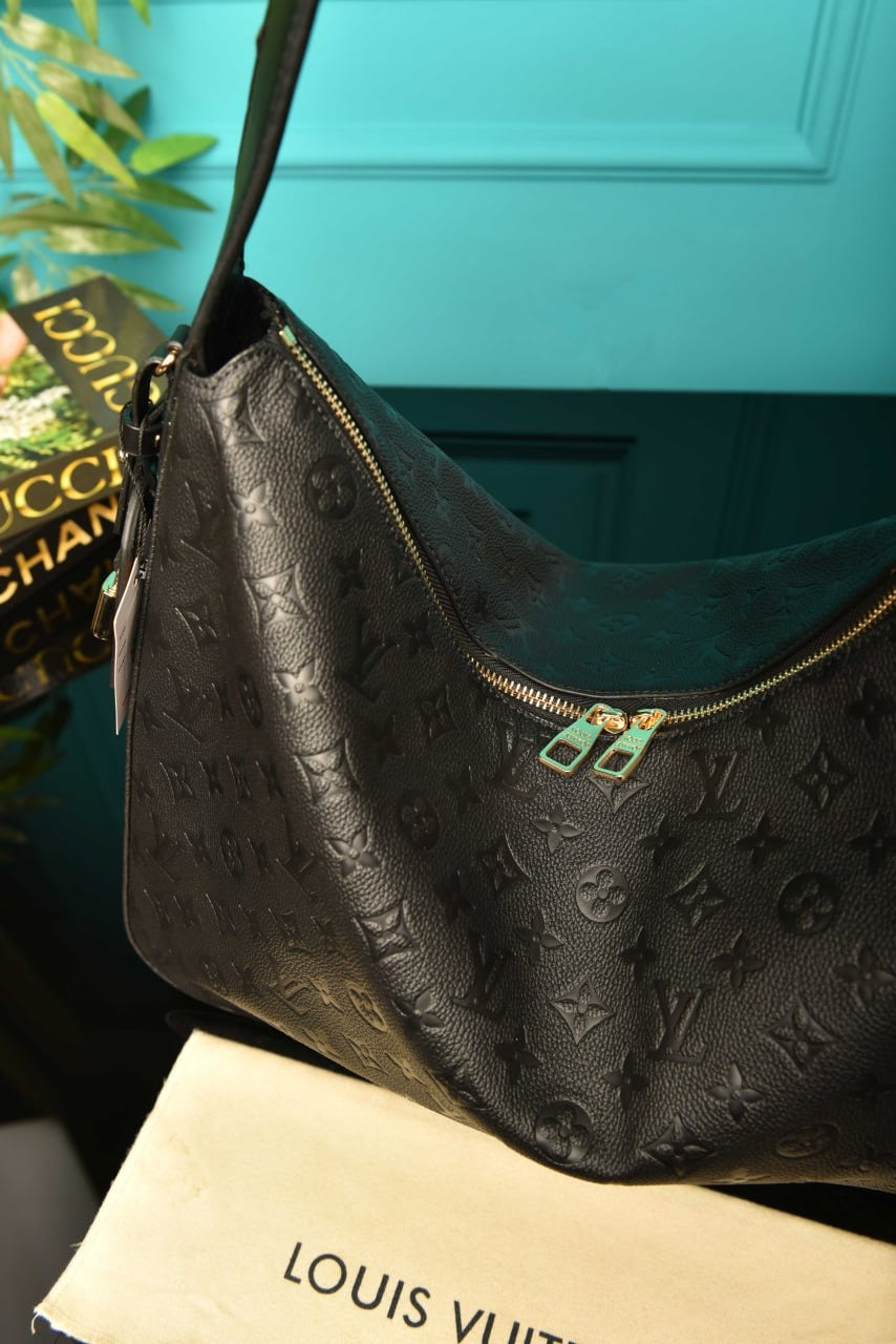 Louis Vuitton slouchy mm bag  monogram black large size (40cm x 29cm)