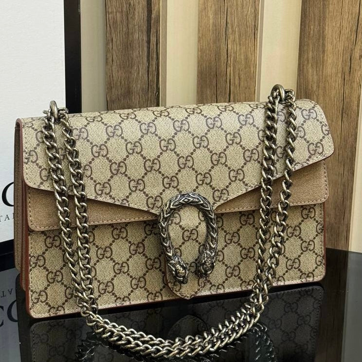 GUCCI DIONYSUS (MEDIUM SIZE BROWN(28x17)