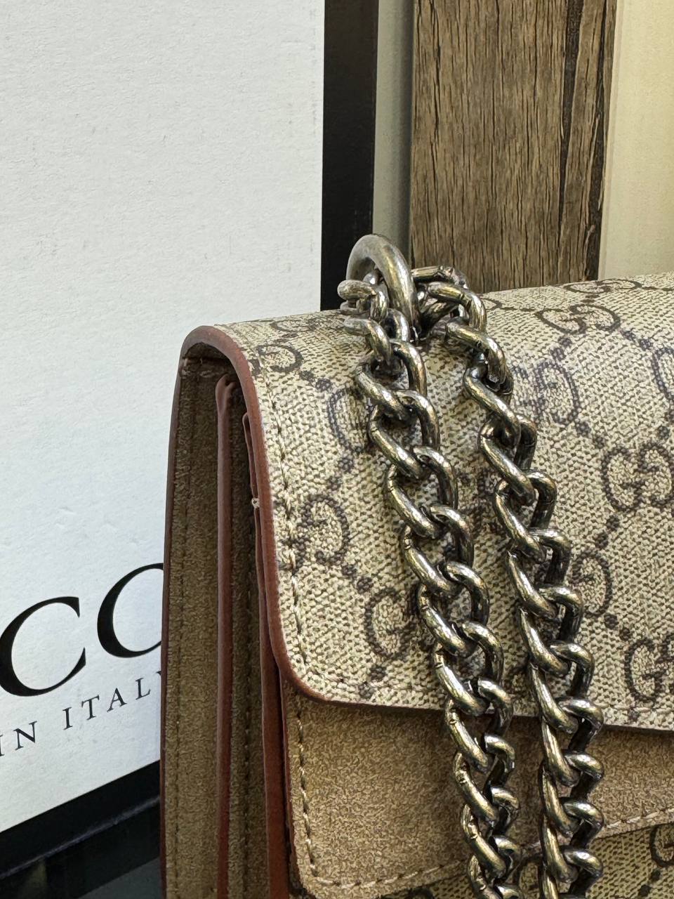 GUCCI DIONYSUS (MEDIUM SIZE BROWN(28x17)