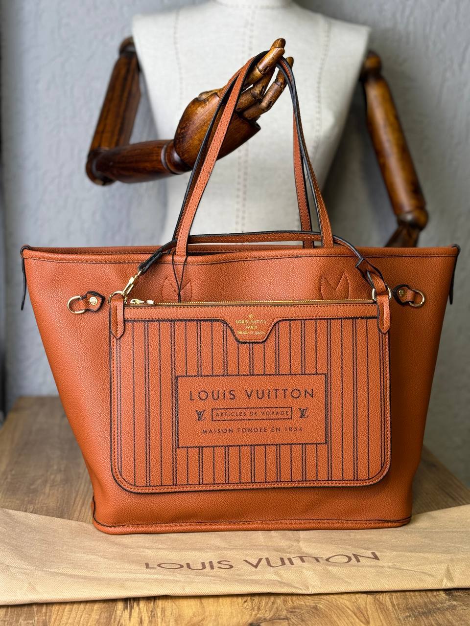 LOUIS VUITTON NEVERFULL INSIDE MM Τσάντα διπλής όψης