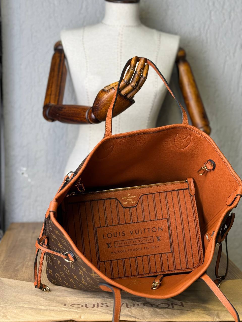 LOUIS VUITTON NEVERFULL INSIDE MM Τσάντα διπλής όψης