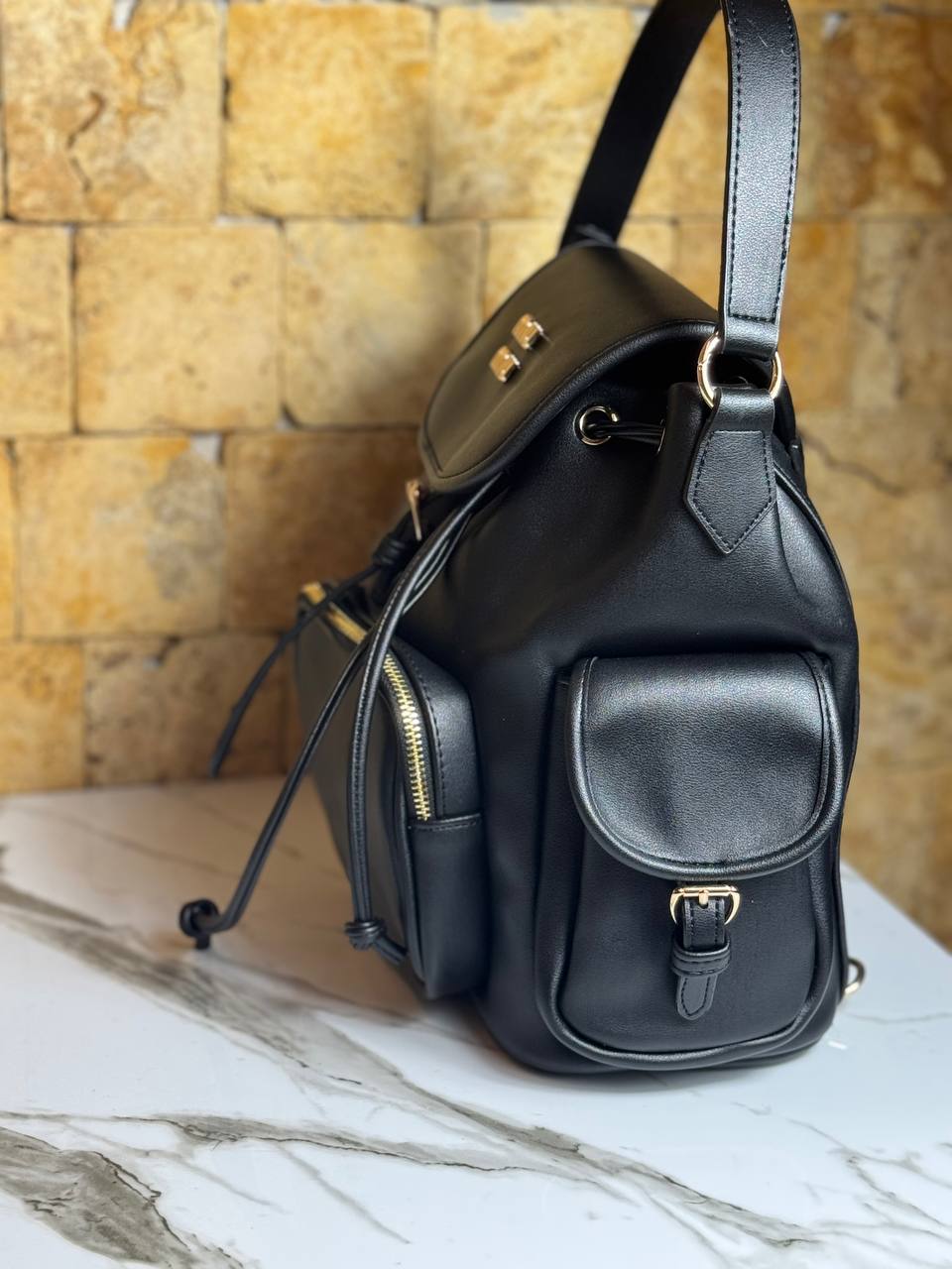 MIU MIU BACKPACK BEIGE GREY (Small Size 30x26)