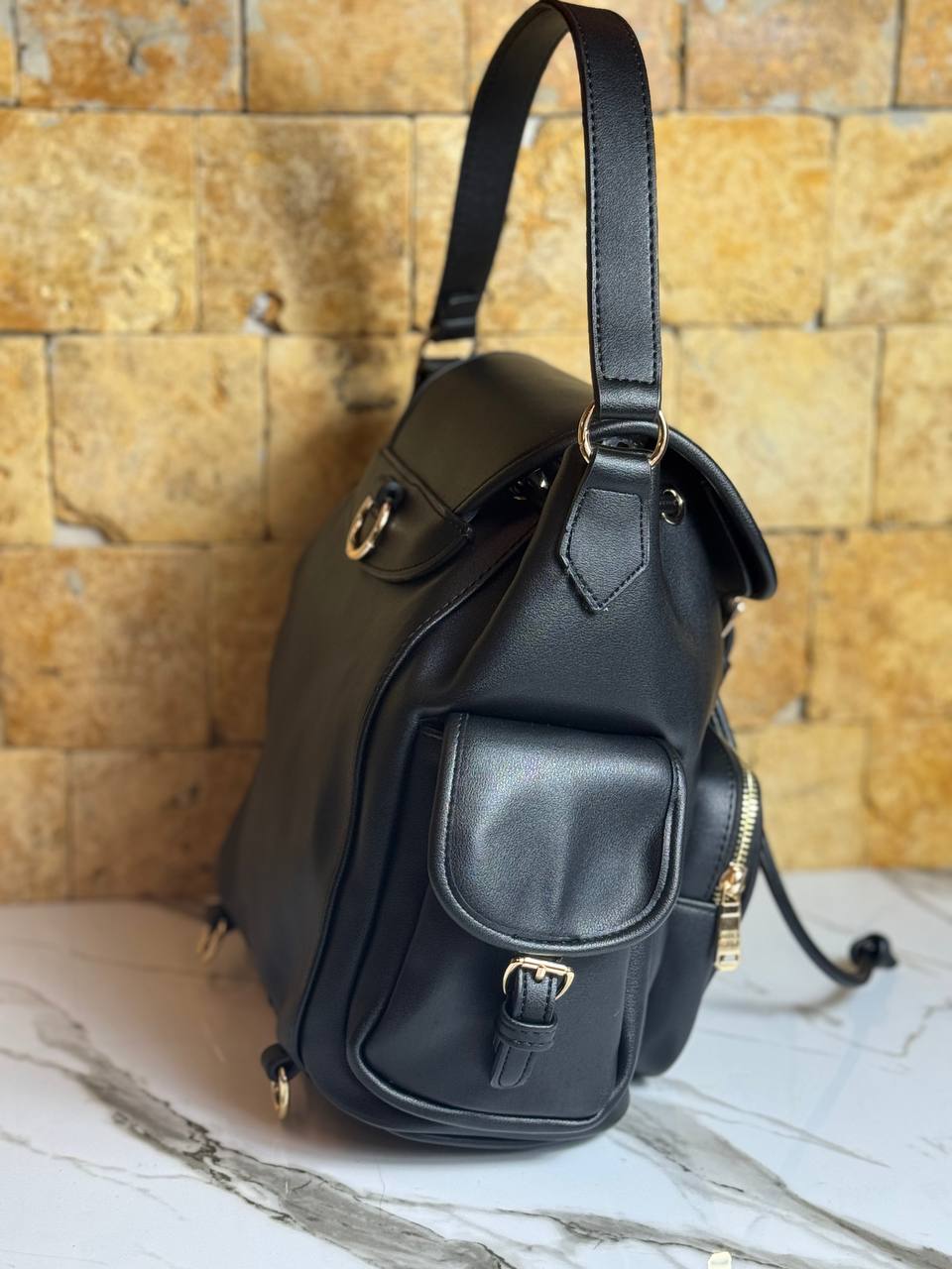 MIU MIU BACKPACK BEIGE GREY (Small Size 30x26)