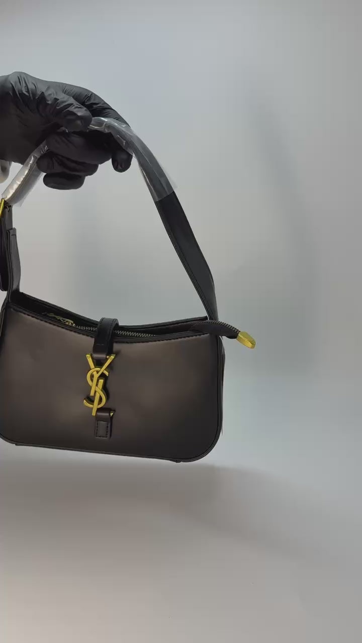 Ysl Le 5 a 7 hobo bag black(23cm x 16cm)