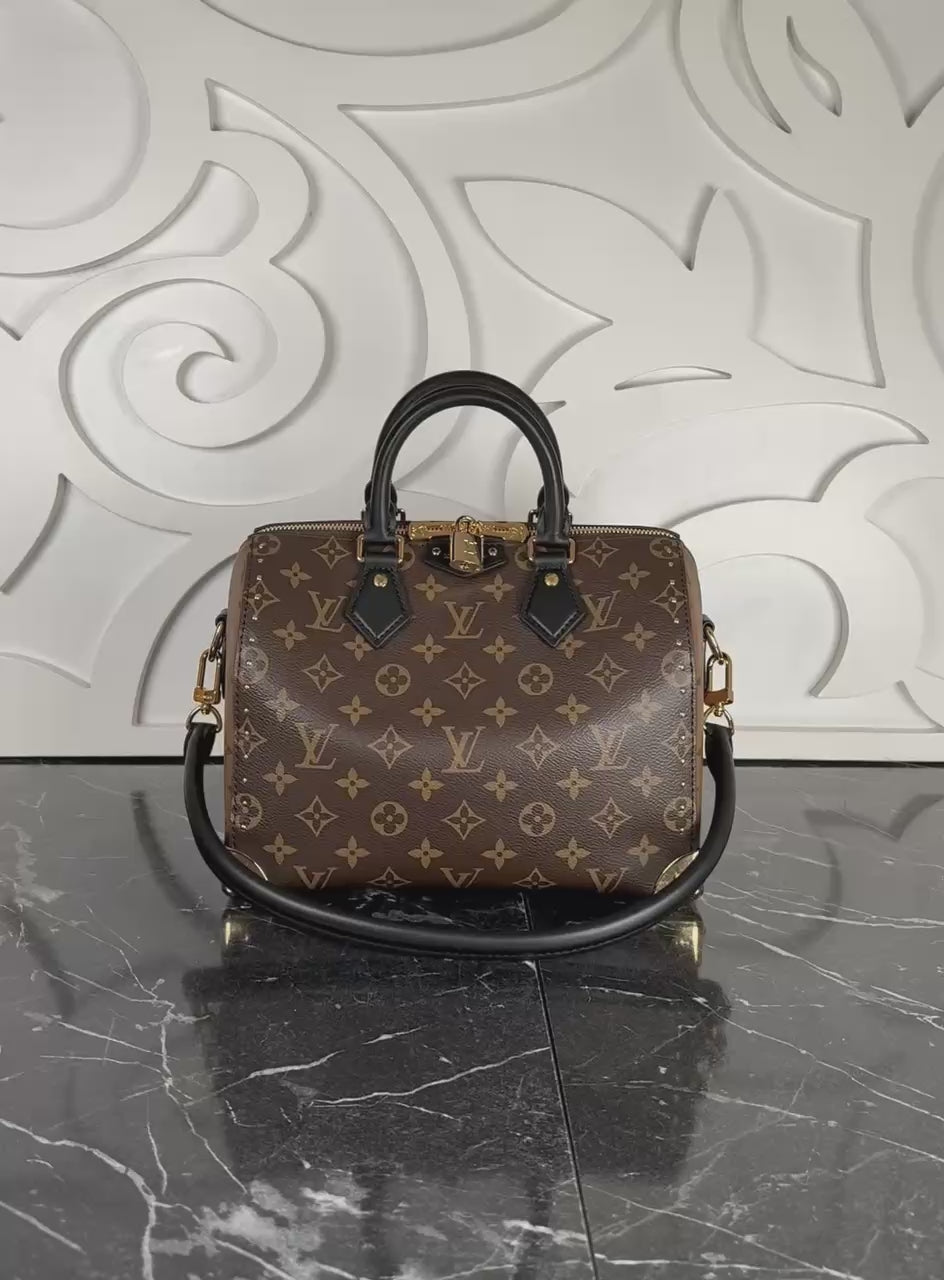 LV Speedy trunk 25 monogram reverse