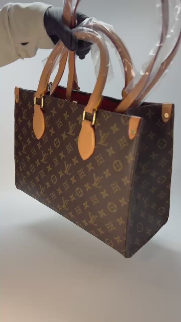 LV ONTHEGO BROWN MONOGRAM (34cm x 27cm)