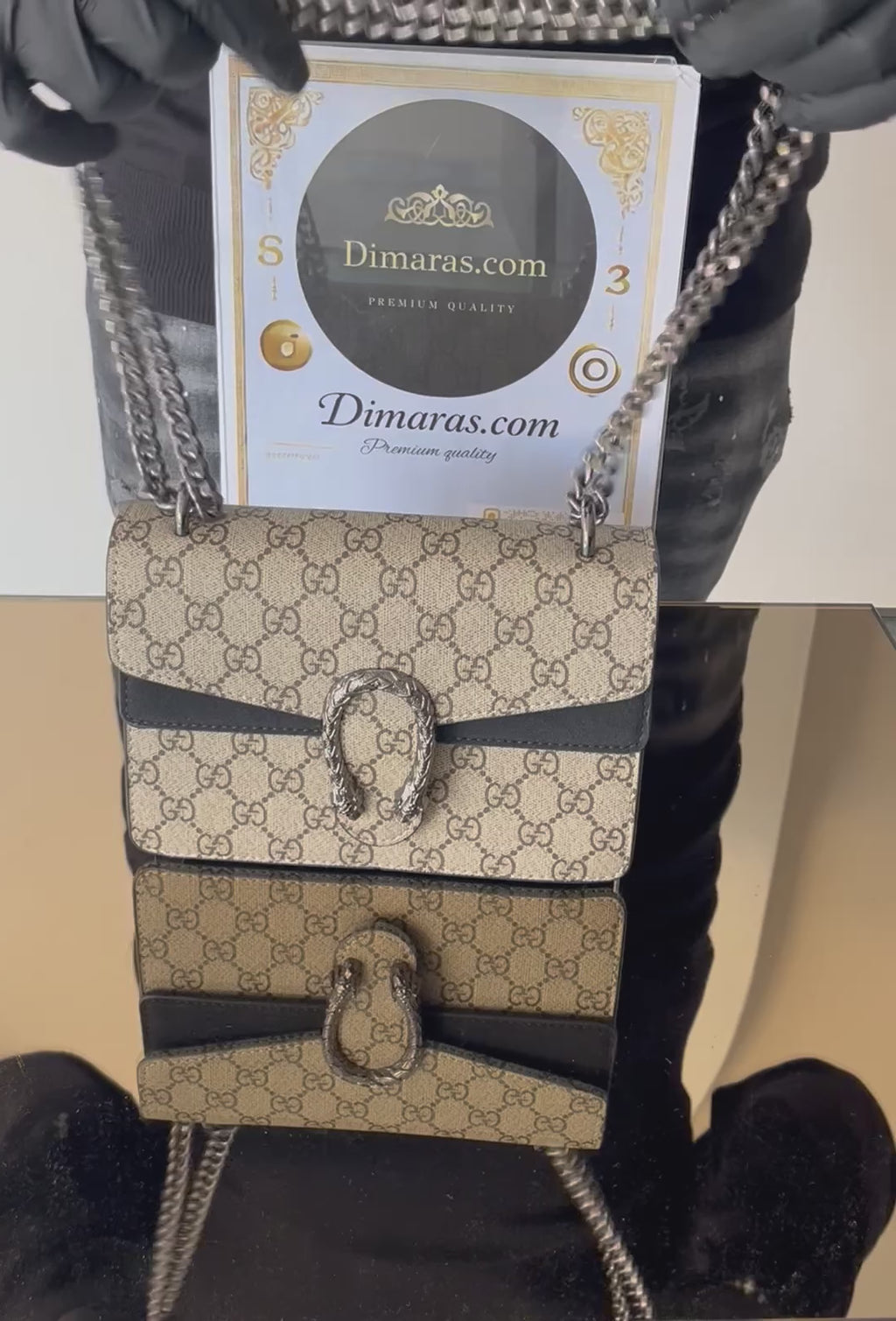 GG DIONYSUS SMALL SIZE  BLACK (18cm x 10cm)